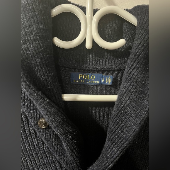 Polo Ralph Lauren Shawl Collar Cardigan – Navy – Men’s - Picture 3 of 5